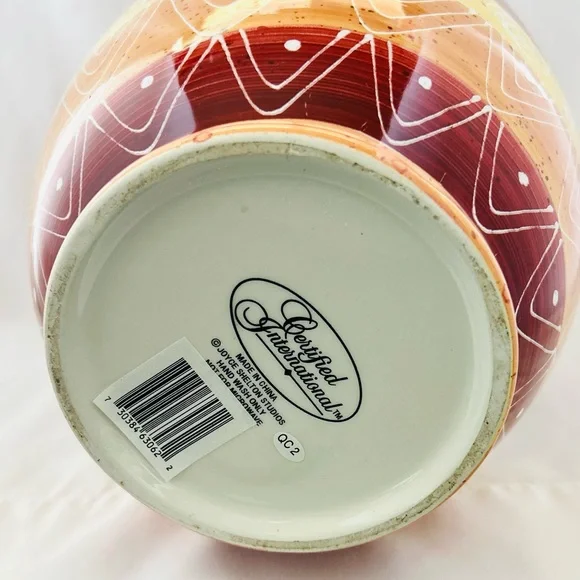 New Certified International Joyce Shelton Studios Multi Color Large Cookie Jar - Picture 5 of 5